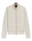 BOSS MEN JACK PUFFER MIXED MATERIALS OPEN WHITE