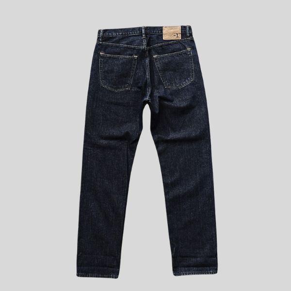MINUS ONE JEANS REGULAR LEG BLACK ON BLUE