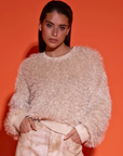 STUDIO AMAYA SWEATER FAV FLUFFY TRUI BEIGE