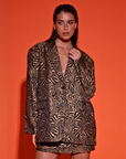 STUDIO AMAYA BLAZER CAMILLE MULTIPRINT ZEBRA