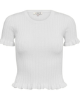 A-VIEW T-SHIRT FABI KNIT TOP WHITE