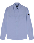 PAUL & SHARK OVERHEMD COTTON OXFORD OVERSHIRT LIGHT BLUE