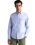 PAUL & SHARK OVERHEMD COTTON OXFORD OVERSHIRT LIGHT BLUE