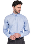 PAUL & SHARK OVERHEMD OXFORD COTTON SHIRT LIGHT COBALT