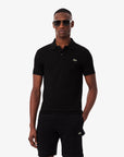 LACOSTE MEN POLO L.12.12 PIQUE BLACK