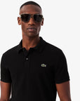 LACOSTE MEN POLO L.12.12 PIQUE BLACK