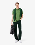 LACOSTE MEN POLO PARIS REGULAR FIT STRETCH PIQUE GREEN