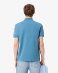 LACOSTE MEN POLO PARIS REGULAR FIT STRETCH PIQUE ABYSS BLUE