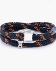 PIG & HEN ARMBAND SALTY STEVE NAVY SALMON ORANGE SILVER
