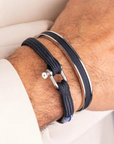 PIG & HEN ARMBAND VICIOUS VIK NAVY SILVER