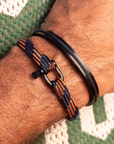 PIG & HEN ARMBAND VICIOUS VIK NAVY SALMON ORANGE BLACK