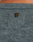 PME LEGEND PULLOVER R-NECK SOFT BLEND SILVER BLUE