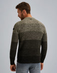 PME LEGEND PULLOVER R-NECK GRADIENT KNIT BELUGA