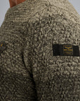 PME LEGEND PULLOVER R-NECK GRADIENT KNIT BELUGA