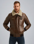 PME LEGEND JACK FLIGHT JACKET HUDSON BUFF CARWAN BROWN