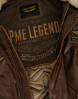 PME LEGEND JACK FLIGHT JACKET HUDSON BUFF CARWAN BROWN
