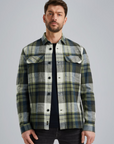 PME LEGEND OVERHEMD SLUB YARN DYED CHECK LODEN GREEN