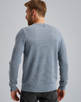 PME LEGEND SWEATER COTTON MODAL STRUCTURE ASHLEIGH BLUE