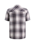 PME LEGEND OVERHEMD SHORT SLEEVE WAFFLE BIG CHECK MOONSCAPE