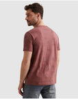 PME LEGEND T-SHIRT ALLOVER PRINT COTTON SLUB ROAN ROUGE