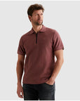 PME LEGEND POLO WAFFLE STRUCTURE PIQUE ROAN ROUGE