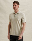 PME LEGEND POLO POPCORN STRUCTURE JERSEY BONE WHITE