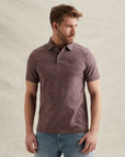 PME LEGEND POLO JACQUARD JERSEY MOONSCAPE