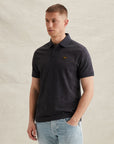 PME LEGEND POLO JACQUARD JERSEY GRAPHITE