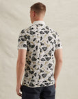 PME LEGEND POLO PRINTED FINE PIQUE TAILWING LOGO EGRET