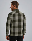 PME LEGEND OVERHEMD STRUCTURE BLOCK CHECK OLIVE NIGHT