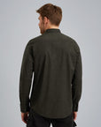PME LEGEND OVERHEMD ALLOVER PRINT COTTON STRETCH BELUGA