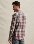 PME LEGEND OVERSHIRT HERRINGBONE CHECK ROAN ROUGE