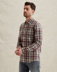 PME LEGEND OVERSHIRT HERRINGBONE CHECK ROAN ROUGE