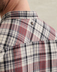 PME LEGEND OVERSHIRT HERRINGBONE CHECK ROAN ROUGE