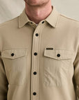 PME LEGEND OVERSHIRT CARGO WAFFLE JERSEY SHIRT STONE GREEN