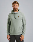 PME LEGEND SWEATER HOODED 3T CROSS TERRY SILVER BLUE