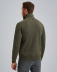 PME LEGEND VEST SWEAT JACKET JACQUARD WITH ZIPPER GREEN