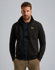 PME LEGEND VEST SWEAT JACKET JACQUARD WITH ZIPPER BLACK