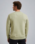 PME LEGEND SWEATER CREWNECK 3T CROSS FLEECE DESERT SAGE