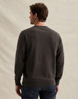 PME LEGEND SWEATER CREWNECK SEMI BRUSHED GARMENT DYE OBSIDIAN