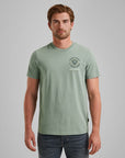 PME LEGEND T-SHIRT R-NECK ARTWORK SINGLE JERSEY SILVER BLUE