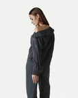 ANOTHER-LABEL BLOUSE DEZI TOP L/S BLACK