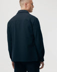 GENTI OVERSHIRT OAKS VISCOSE STRETCH DARKBLUE