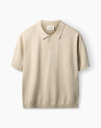 FORÉT POLO SEA COTTON LINEN SS OATMEAL