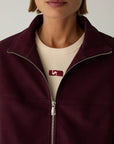 LAAGAM JAS SIGNY BOMBER JACKET BURGUNDY
