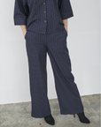 SISTERS POINT PANTS VERINA-PA NAVY/CREAM