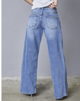 SISTERS POINT JEANS ONEA-BELT.JE4 MID BLUE WASH
