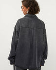STUDIO AMAYA BLOUSE VEA DENIM LOOK GLITTER GREY