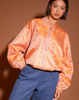 STUDIO AMAYA JAS ALICE BOMBERJACKET MULTI PRINT ORANGE