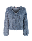 STUDIO AMAYA PULLOVER BRIDGET TOP BLUE